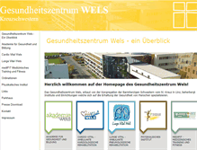 Tablet Screenshot of gesundheit-wels.at